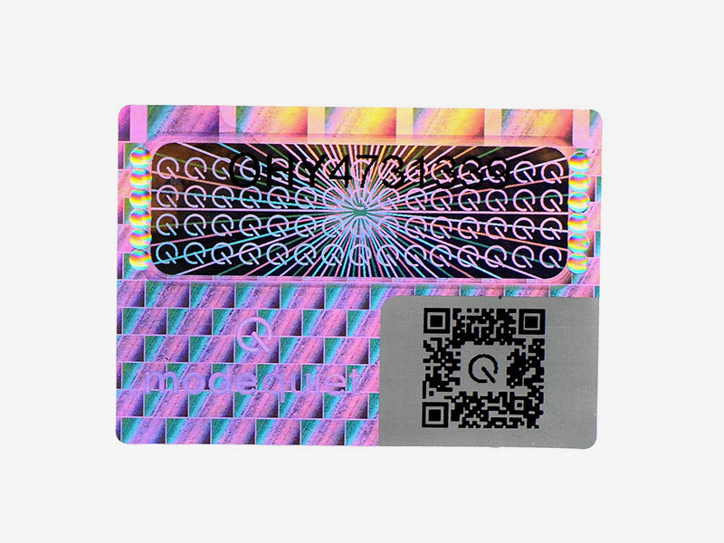 Custom QR Code Hologram Label Authentic Hologram Stickers