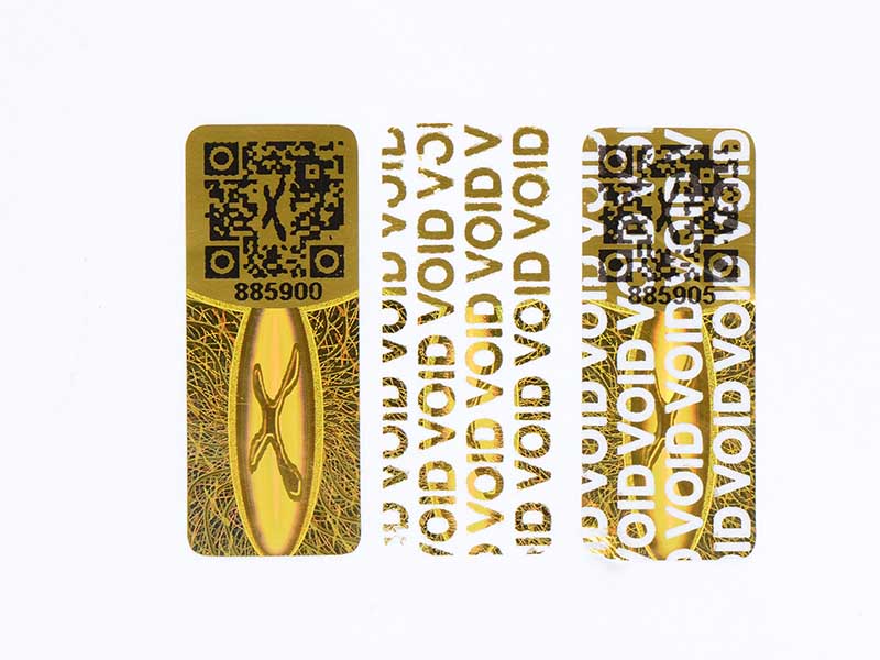LG Printing golden sticker quality for garment hangtag-1