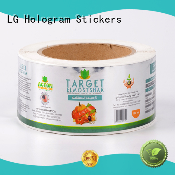 LG Printing printing adhesive labels for jars series for wine bottle