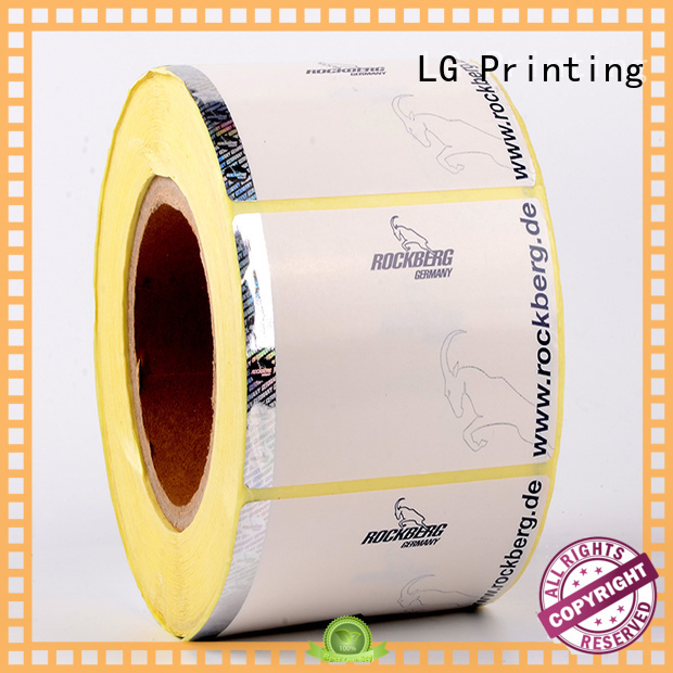 paper stickers LG Printing Brand security hologram labels