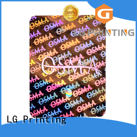 LG Printing various silver security stickers supplier for door