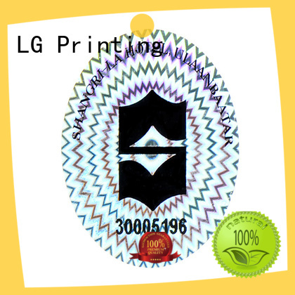 LG Printing logo holographic sticker maker series for table