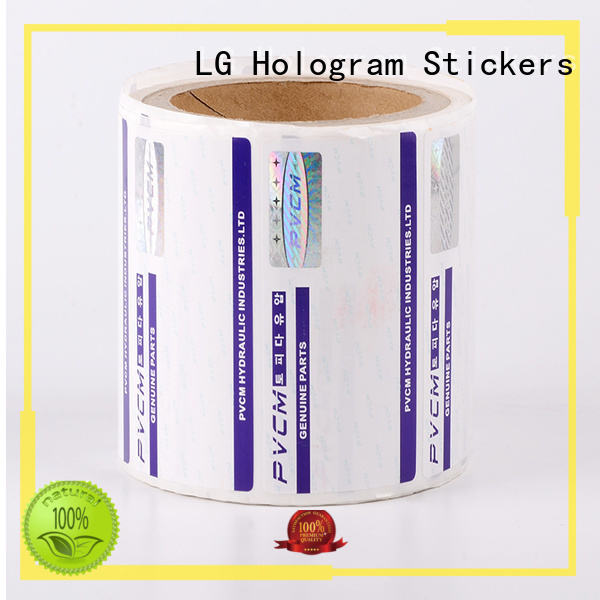 stickers clear security stickers anti for bag LG Printing