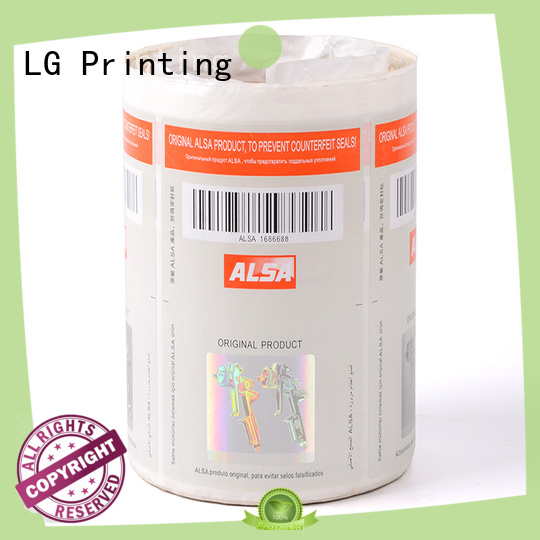 serial security sticker printing foil factory for bag