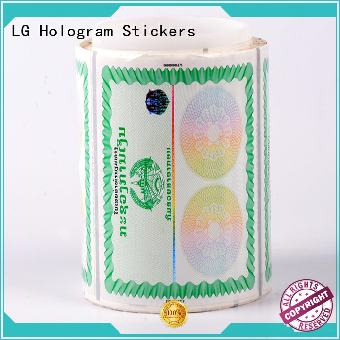 LG Printing fake buy hologram stickers series for goods