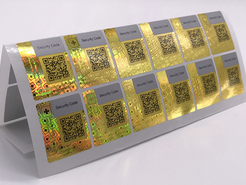 LG Printing one time custom hologram labels factory for skin care products