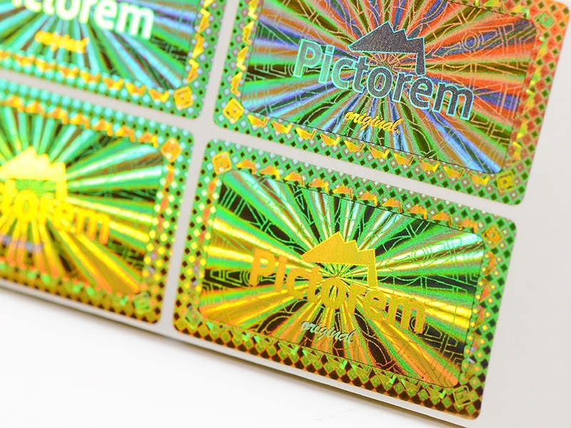 LG Printing golden design hologram sticker company for pharmaceuticals