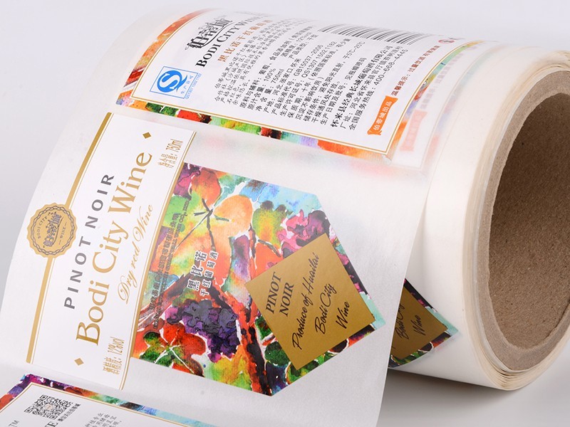 LG Printing gold self adhesive sticker paper suppliers for bottle
