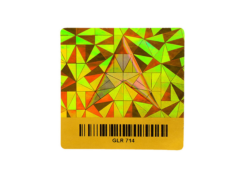 3D Hologram Holo Stickers With Bar Code Number