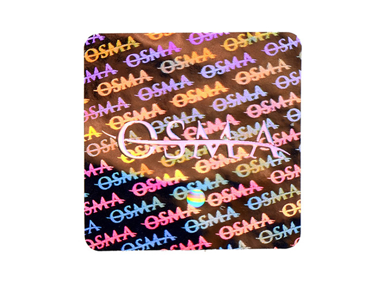 LG Printing colorful metallic sticker paper logo for box-1