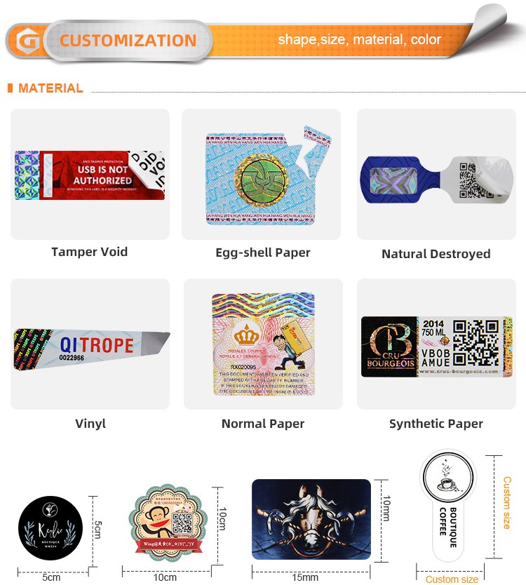 LG Printing 121 hologram stickers online vendor for bag-4