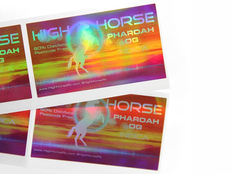 LG Printing Customized holographic label printing wholesale for plastic box surface-1