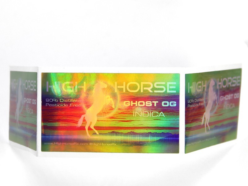 LG Printing Customized holographic label printing wholesale for plastic box surface