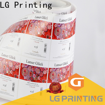 LG Printing waterproof product packaging factory for bottle