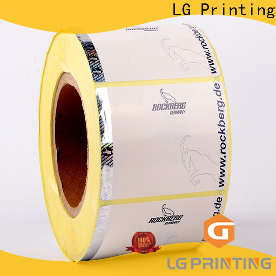 LG Printing PVC hologram stickers for certificates supplier for products
