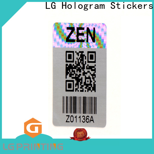 LG Printing scratch hologram seal label for refrigerator