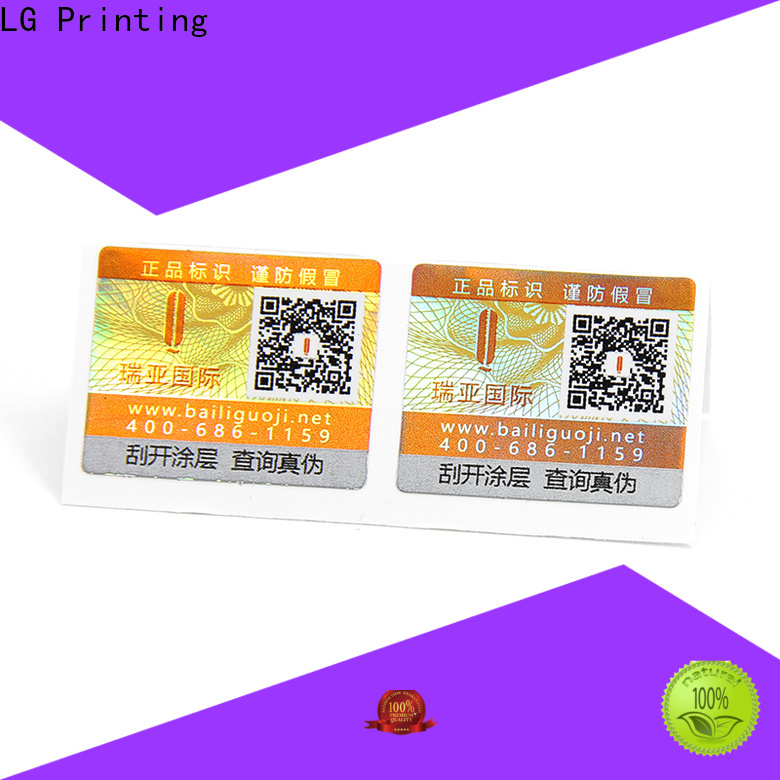 LG Printing adhesive labels factory factory for products