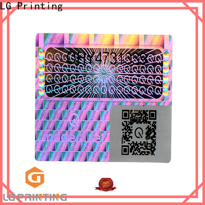 LG Printing round foil sticker paper supplier for door