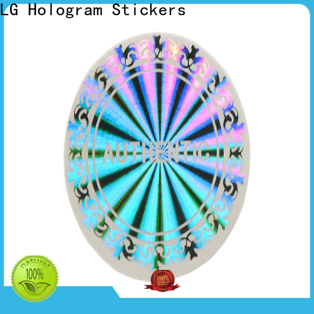 LG Printing one time custom hologram sticker logo for door