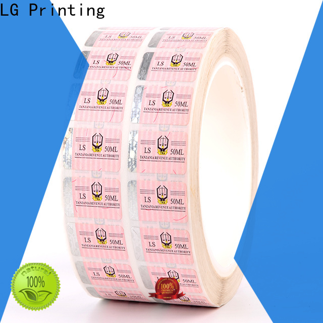 LG Printing serial security company stickers supplier for products