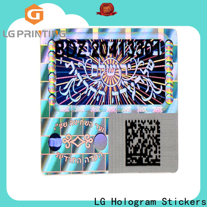 authentic custom security hologram stickers numbering supplier for table