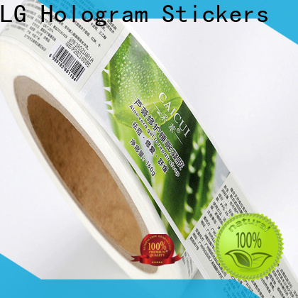 LG Printing glossy customised bottle labels supplier for cans