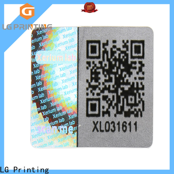 scratched hologram sticker with qr code golden series for box