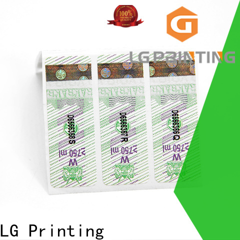 LG Printing holographic security labels Supply for products