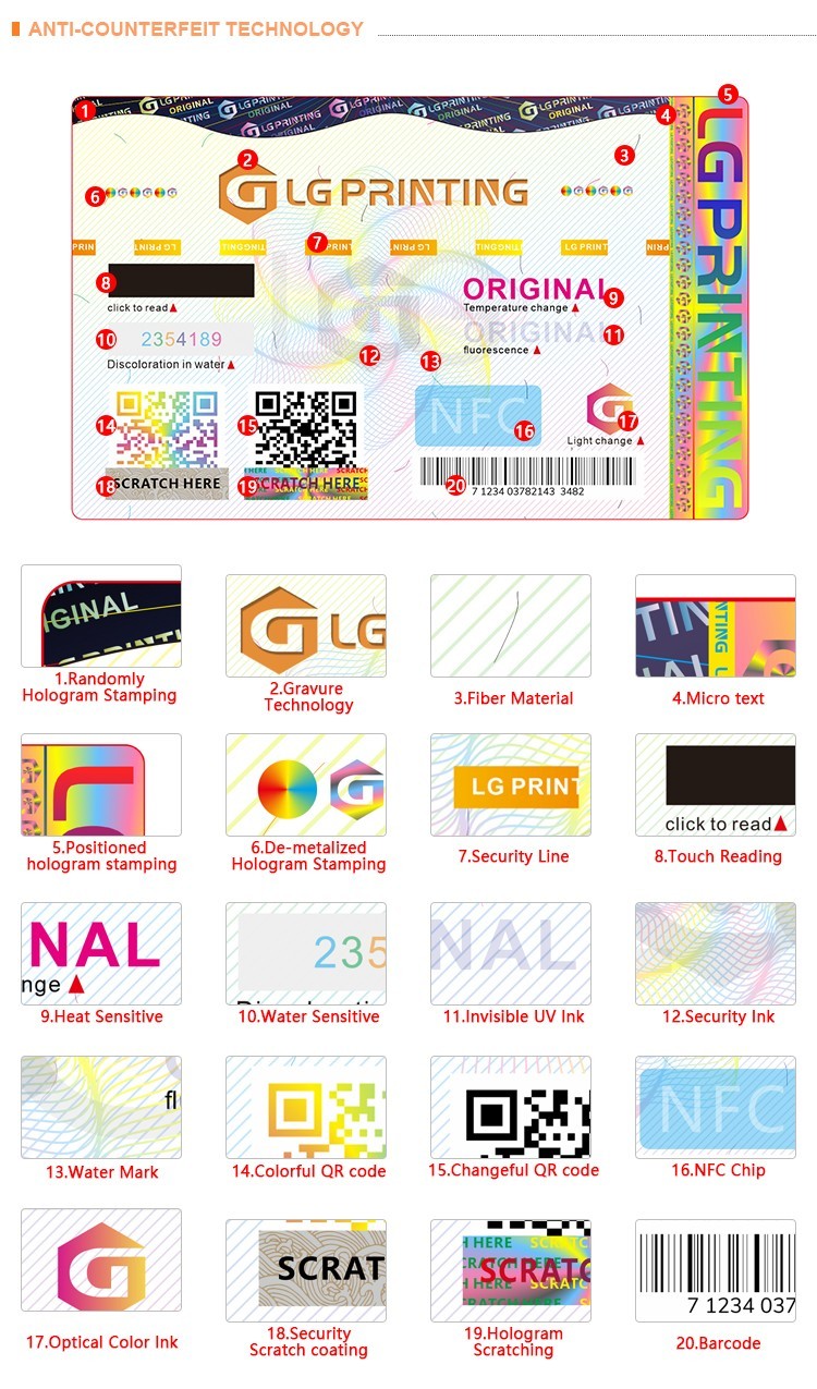 LG Printing self adhesive printed label factory manufacturers for goods