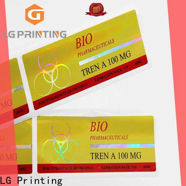 LG Printing New clear holographic stickers Supply