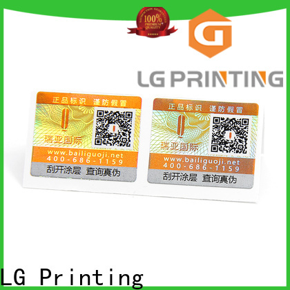 LG Printing High-quality pressure sensitive labels factory for bag