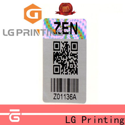 LG Printing logo quality sticker logo for box