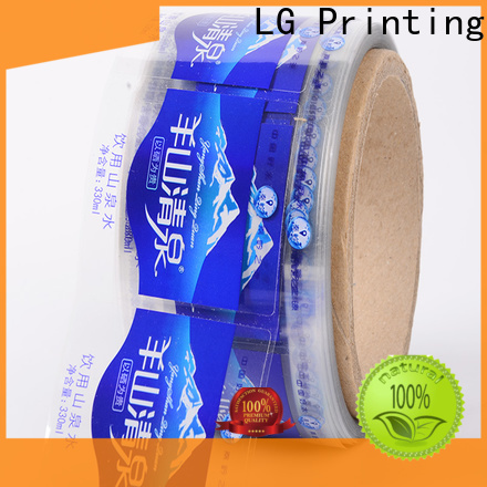 LG Printing silver custom label printing manufacturer for jars