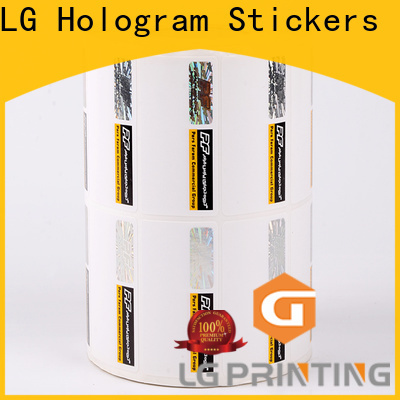 LG Printing fake custom security hologram stickers manufacturer for box