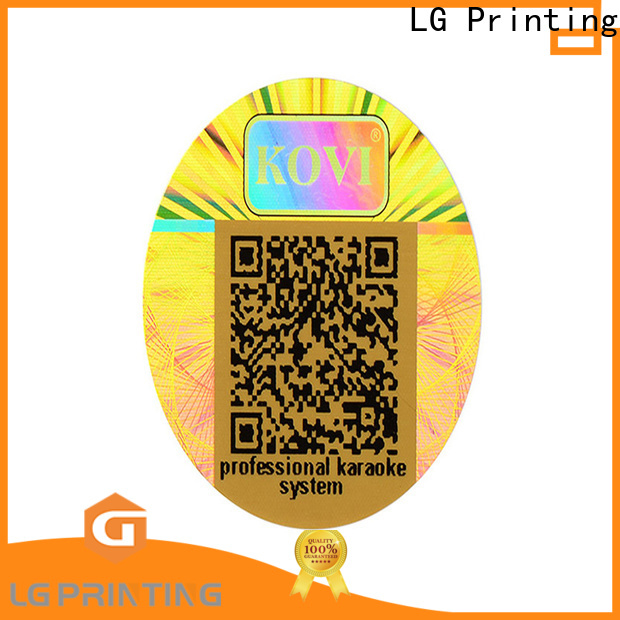 LG Printing various holographic foil stickers supplier for refrigerator