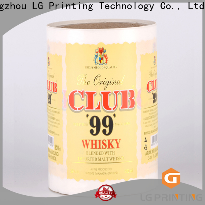 LG Printing printing customised bottle labels series for wine bottle