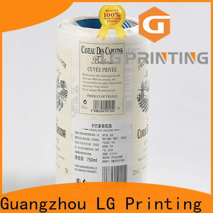 LG Printing silver cheap sticker printing series for cans