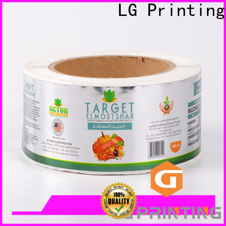 LG Printing gold self adhesive label series for jars