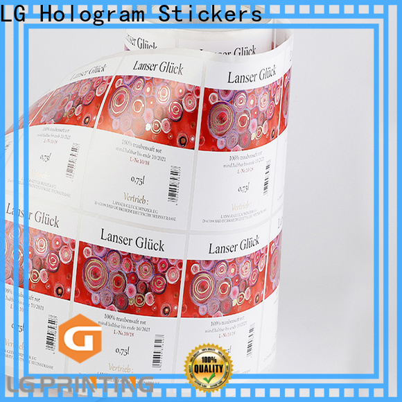 LG Printing silver label company supplier for jars