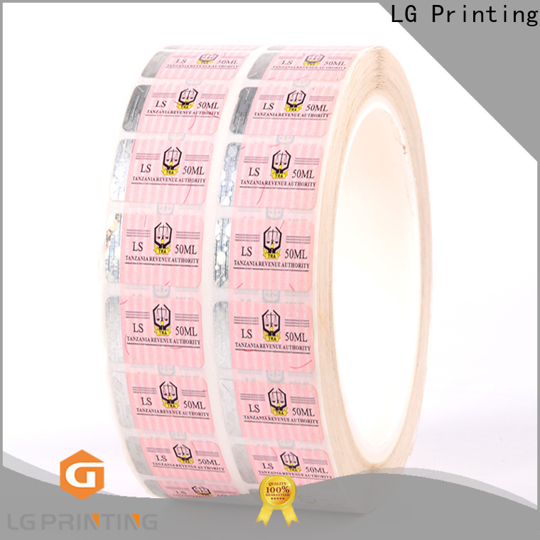 LG Printing standard hologram label manufacturers series for box