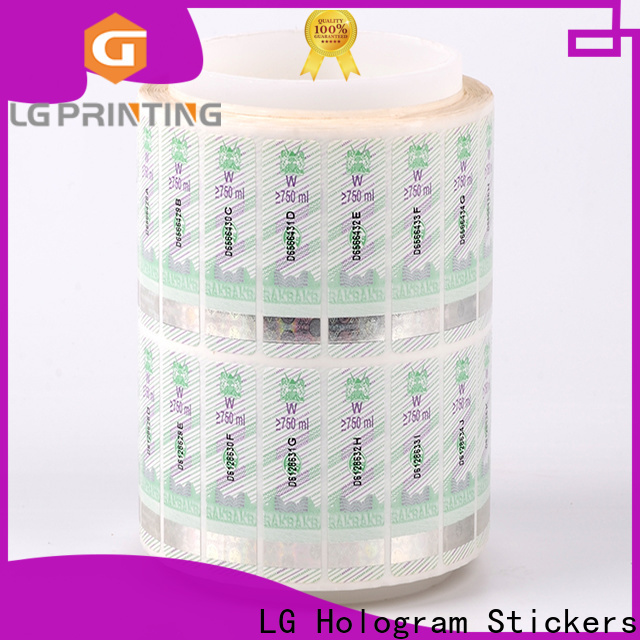 LG Printing stamping hologram hot stamping foil manufacturer for box