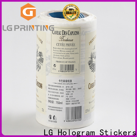 LG Printing transparent carton packaging manufacturer for wine bottle