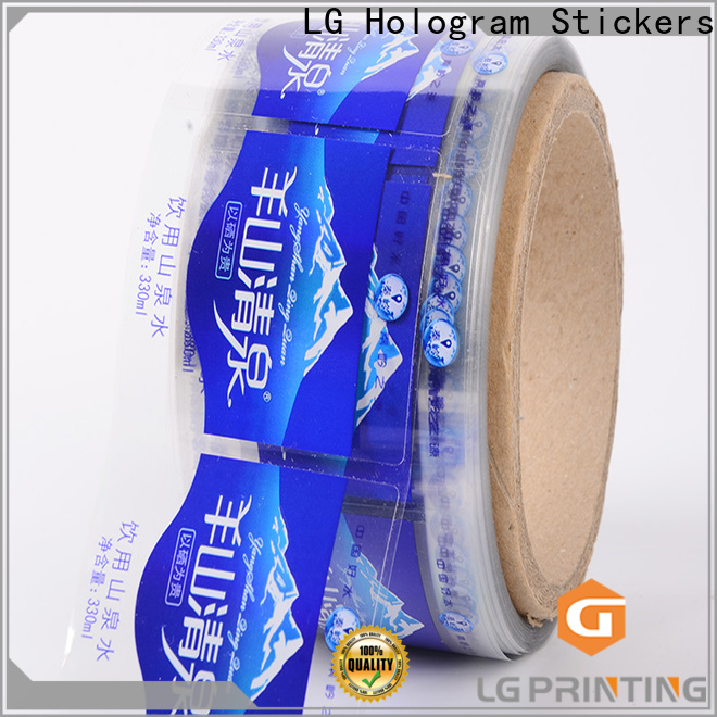Bulk self adhesive labels printing red company for bottle