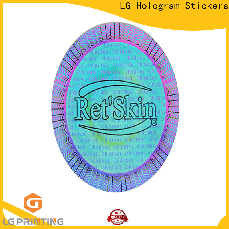 LG Printing Custom made holographic sticker paper factory price for door