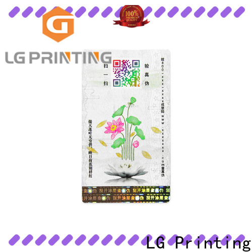 LG Printing Custom hologram security labels price