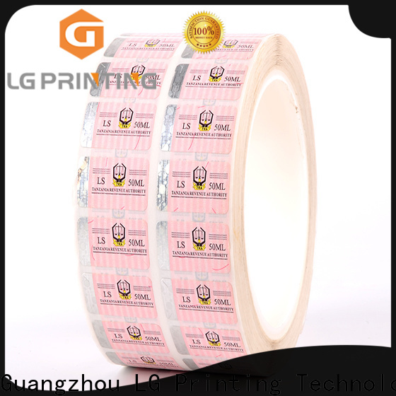 LG Printing hologram custom security labels for box