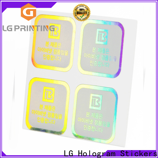 LG Printing Best holographic products price for plastic box surface