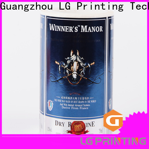 LG Printing foil vinyl adhesive paper company for cans