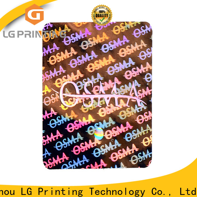 LG Printing printing hologram sticker maker manufacturers for skin care products