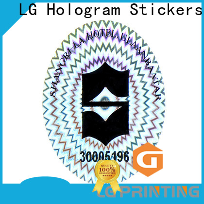LG Printing tampered sticker holograma wholesale for cosmetics